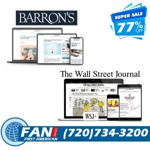 The Wall Street Journal Barrons News 77% Off 5-Year Subscription