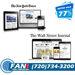 The Wall Street Journal Digital Sub plus New York Times 5 years combo